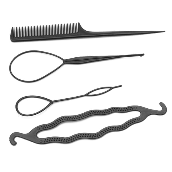 Hår Twist Styling Clip Stick Bun Maker Flätverktyg Kam Håraccessoarer 4 st