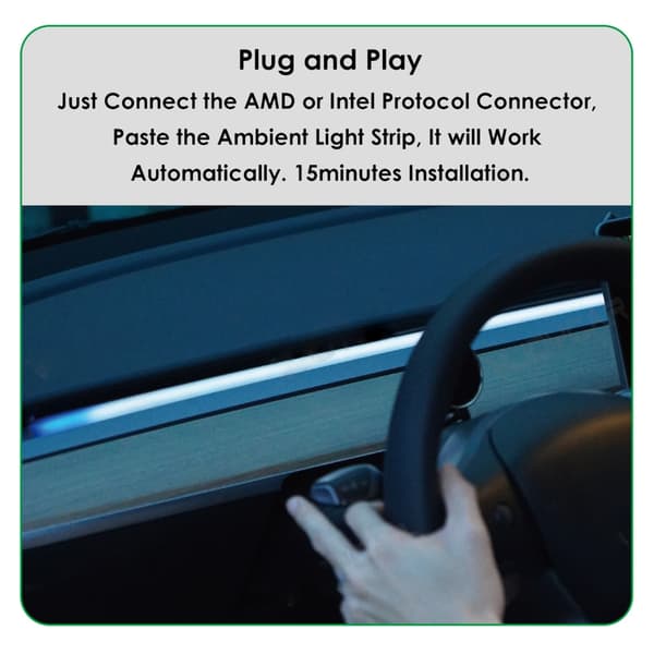 Innovative opgraderinger af ambient belysningssystem til elbiler Model 3 Model Y