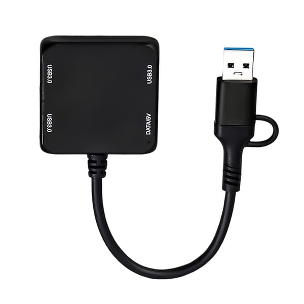USB C til USB Hub-adapter 4 i 1 USB3.0 til computere, tablets og smartphones