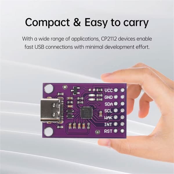CP2112 Debug Board USB til SMBus Kommunikasjonsmodul Evalueringssett Sensorer
