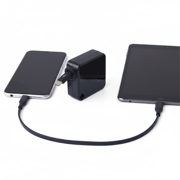 Enhandsmanövrerad infällbar Type C-kabel 100W snabbladdning Höghastighetsdata