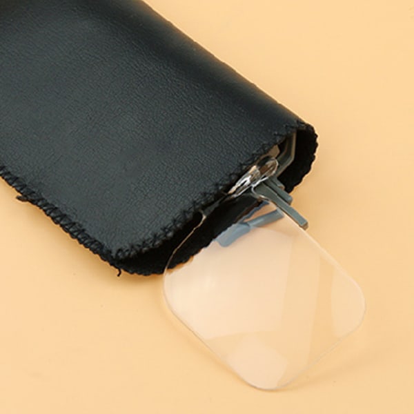 Ramlös förstoringsglas Vikbar handfri klämma på genomskinliga förstoringsglasögon Lins Exakt smyckebedömning watch reparationsverktyg