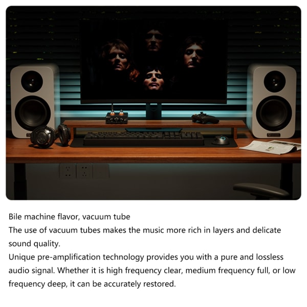 4-kanals mini hörlursförstärkare Fosi Audio P3 Ultra-kompakt stereoljudförstärkare med power Hörlursförstärkare
