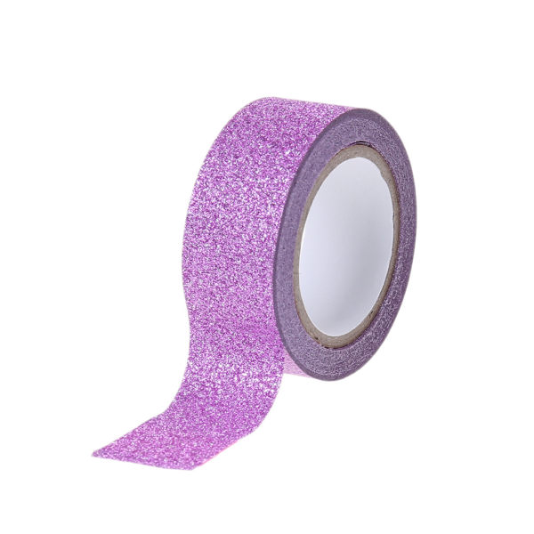 Rytmisk gymnastik Dekoration Holografisk RG Prismatisk Glitter Tejp Hoops klistermärke Scrapbook Crafting Decor Sticker Purple