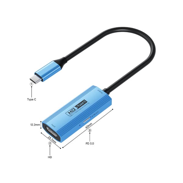 Hurtig USB 3.0 videoopptaker for spillstrømming og opptak