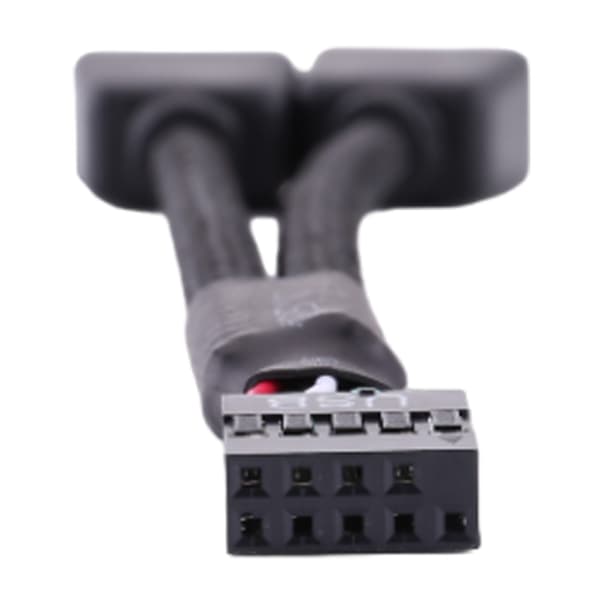 9Pin USB Header Hun 1 til 2 Han Forlængerkabel Kort Desktop 9-Pin USB HUB