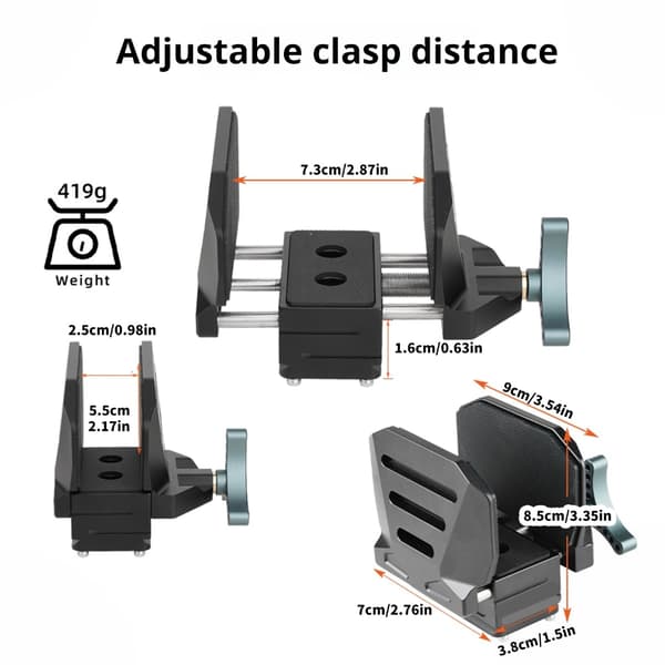 Quick Release Pladeklemme Skydestøtte Sadler Skridsikkert Design Til Jagt