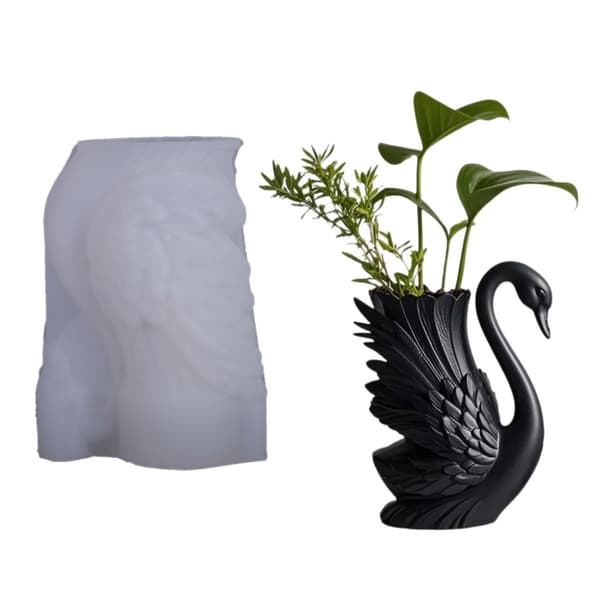 Silikoneform glat til lysbeholder blomsterpotte opbevaringsboksform