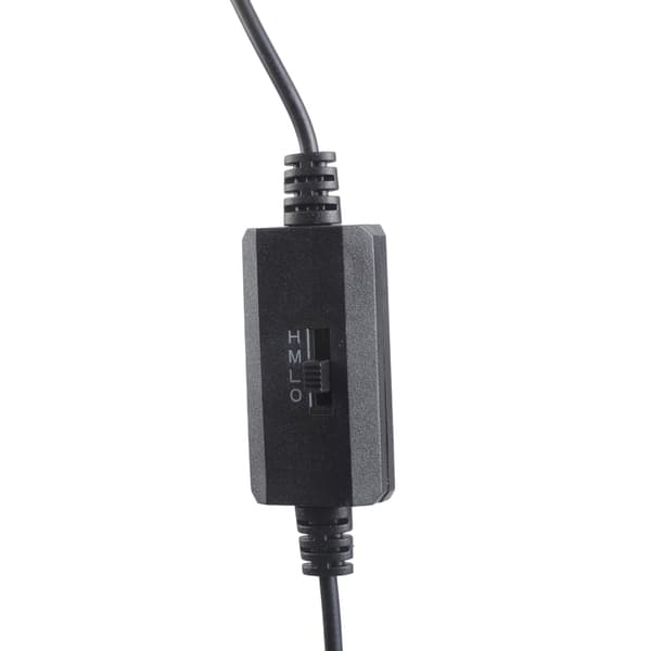 3-Hastighets Justerbar USB til 2-Pin Bare Ledning Viftekontrollerkabel Med Bryter