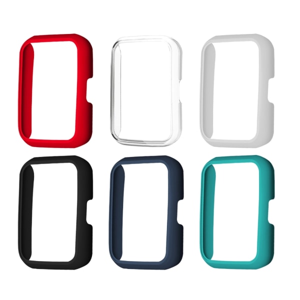 För MiBand 8 Pro Watch Skyddsfodral Lättvikts anti-scratch hårt hölje Skyddsskal Stötsäkert PC- case cover Red