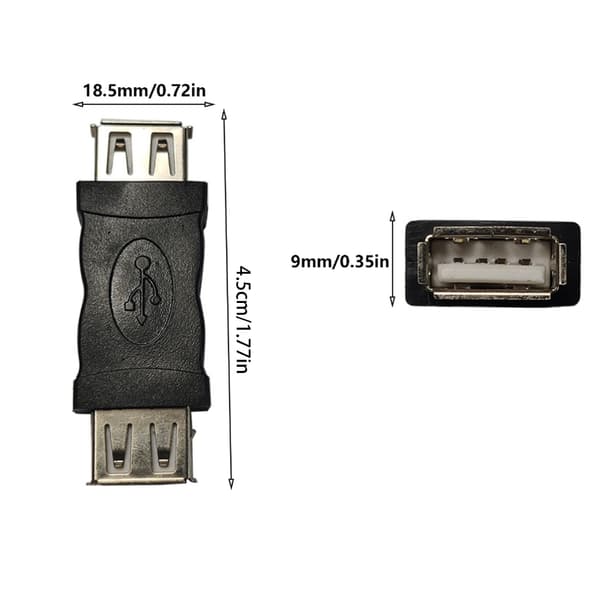 USB Naarasliitin USB-sovitinliitin kaapeli parantaa liitettävyyttä