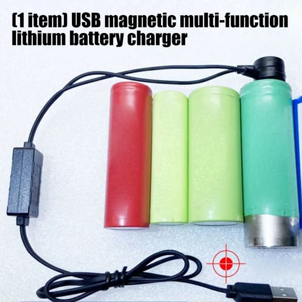 Kompakt Magnetisk USB-oplader til Batteri med PVC-konstruktion