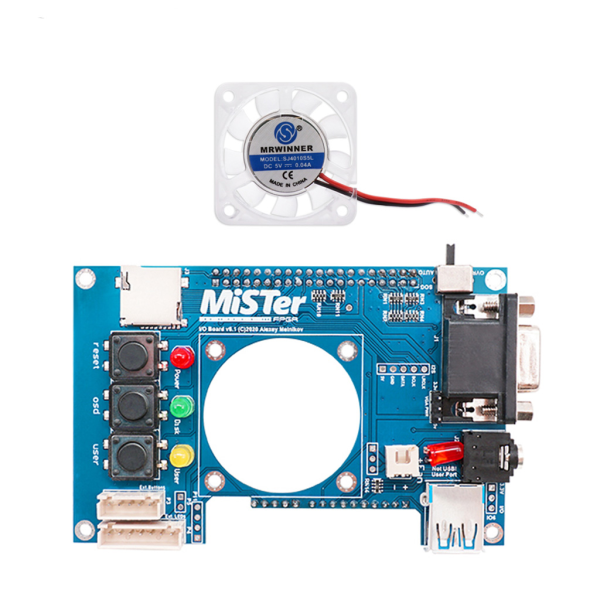 För Terasic DE10-Nano IO Board Analog Video Output VGA-port för MiSTER FPGA IO Board Set 3,5 mm hörlursbyte