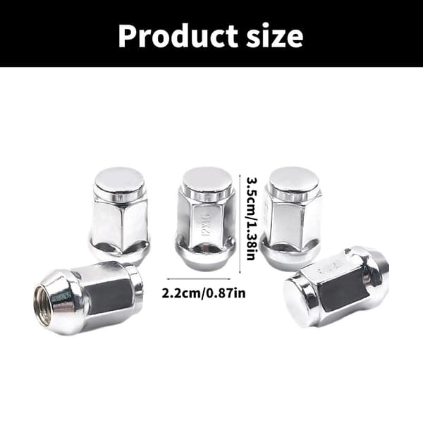 Koniska hjulmuttrar M12x1.5 för originalfälgar
