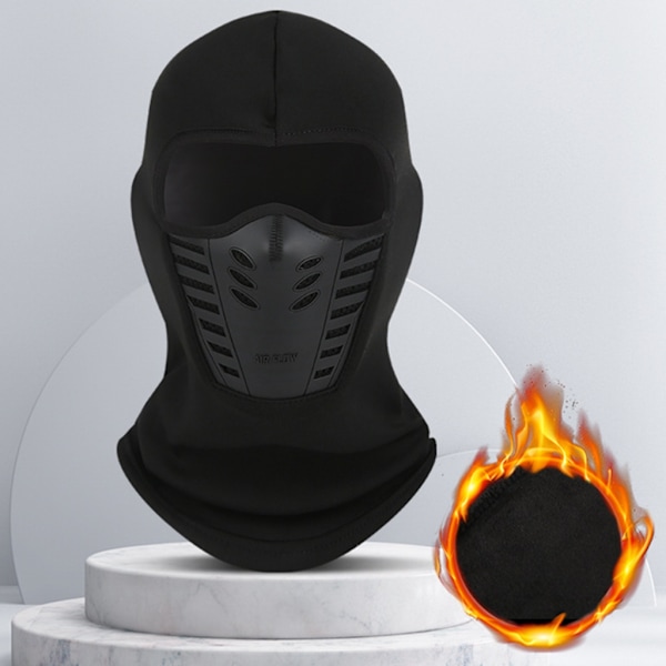 Vinterstickad Balaclava Mössa Varm Cykel Skimask Universal Storlek