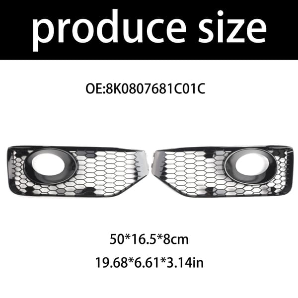 8K0807681C01C for Transporter 2010-2015 Tåkelys Grill Auto Del