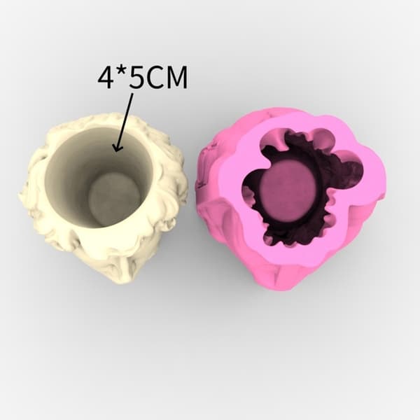 Blomsterpotteform Silikonform for sukkulentplanter Skrivebordsornament