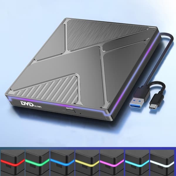 Extern Diskbrännare USB3.0 Bränner Snabbt För Stationära Bärbara Datorer