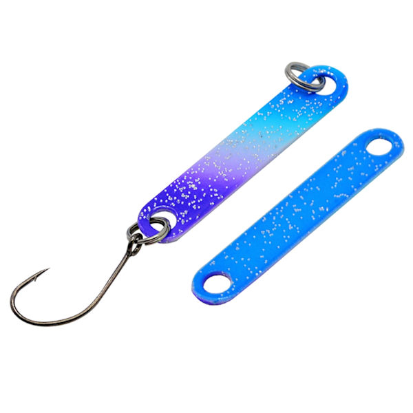 6x Fiskedrag 4cm/1,57'' Färgglad Fiskesked Dubbelsidiga metallpalljetter Fiskedrag Fisketillbehör för öring