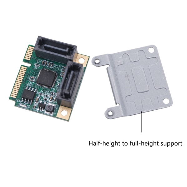 Mini PCIE till Sata expansionskort för SATA-enheter Lägg till 2 eller 4 SATA3.0-portar till din dator C