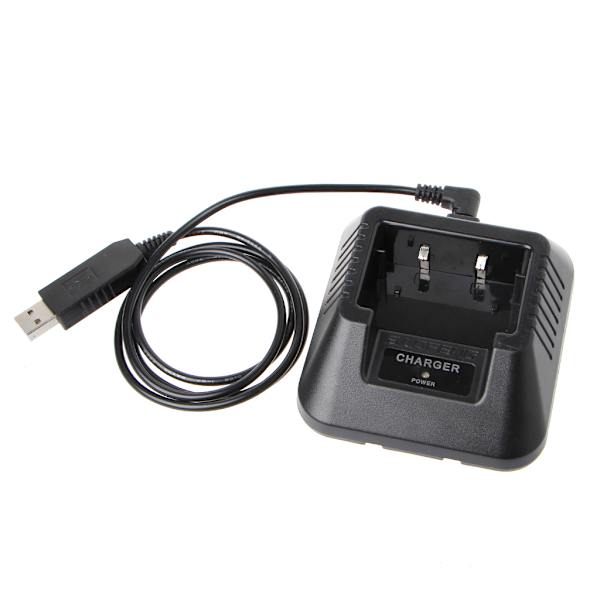 UV-5R USB -batteriladdare för Baofeng UV-5R UV-5RE DM-5R Walkie Talkie Skinka Radio