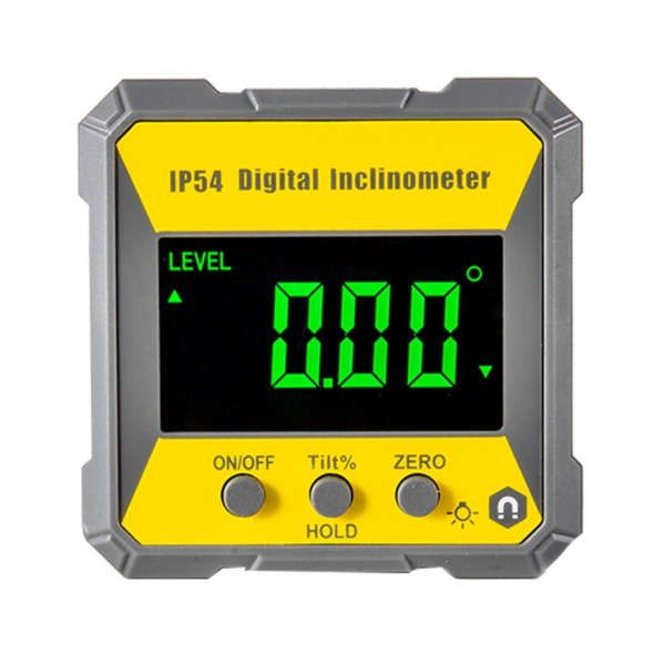 Vattentät Digital Gradskiva LCD-skärm Elektronisk Digital Vinkelsökare Gradskiva Lutningsmätare Magnetisk bas IP54