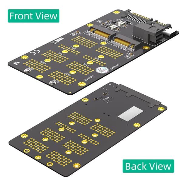 NVME M.2 til SATAIII og SFF 8643 Konverteradapter for datamaskin