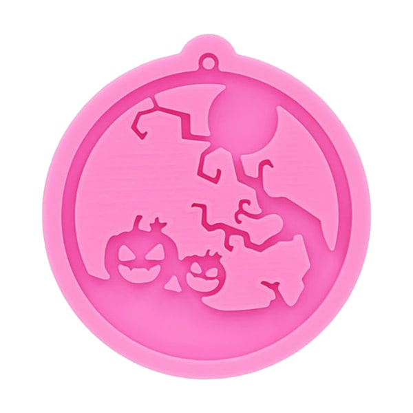 Glänsande Halloween Häxa Nyckelring Silikon Epoxi Form DIY Nyckelring Hänge Smycken för Bagage Tags Väska Tillbehör null - 2