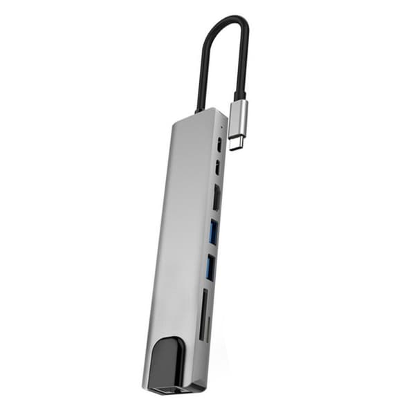 Multiport Snabb USB C Hub USB Adapter Ethernet RJ45 Port för PC Förlängning