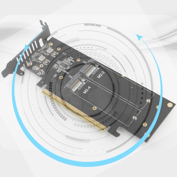 för M.2 X16 till 4X NVME PCIE3.0 GEN3 X16 till 4xNVME för RAID-kort PCI-E VROC-KORT för RAID Hyper för M.2X16 M2X16 4X X4 NV