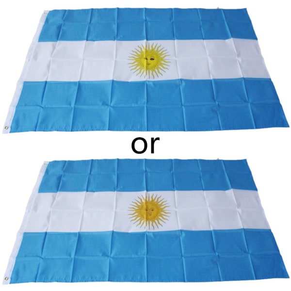 Argentina Flagg 3'x5' for Banner Maljer Falmebestandig Kvalitet Premium Kvalitet