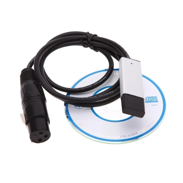 USB DMX512 Grensesnittadapter for Lysstyring Enkel Installering Kompatibel med Windows og Mer
