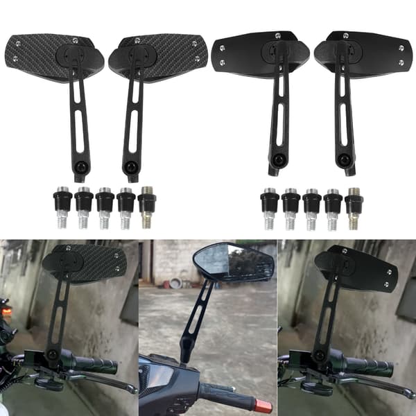 Allväders Backspegel Justerbart Monteringssystem för Scooters Cyklar No pattern