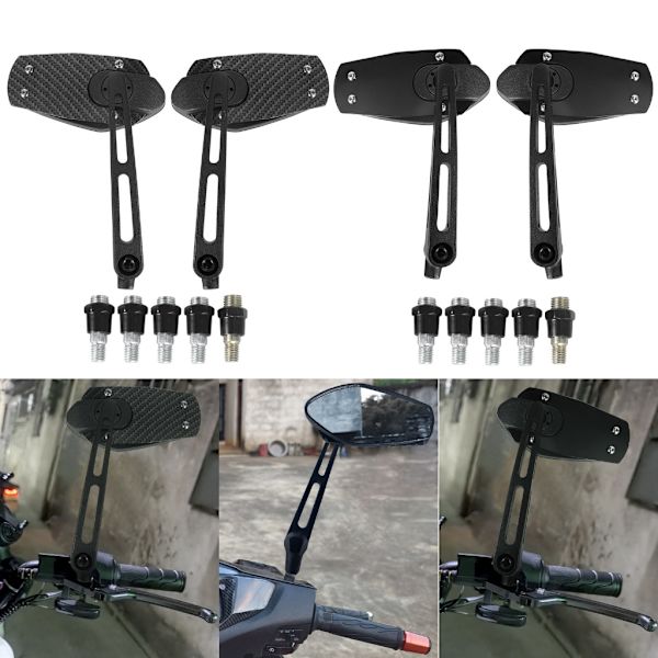 Allväders Backspegel Justerbart Monteringssystem för Scooters Cyklar With patterns