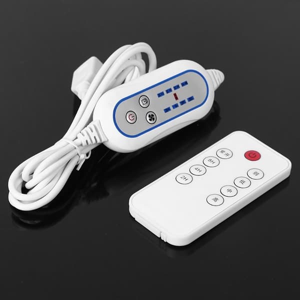 Fjernbetjent vægmonteret ventilator 5V USB-strøm 8H Timerfunktion Pladsbesparende