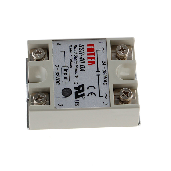 24V-380V SSR-40DA 40A 3-32V DC-AC Solid State Relay Module Ny
