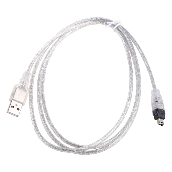 1 stk USB til Firewire iEEE 1394 4P 4-pinners iLink adapterkabel