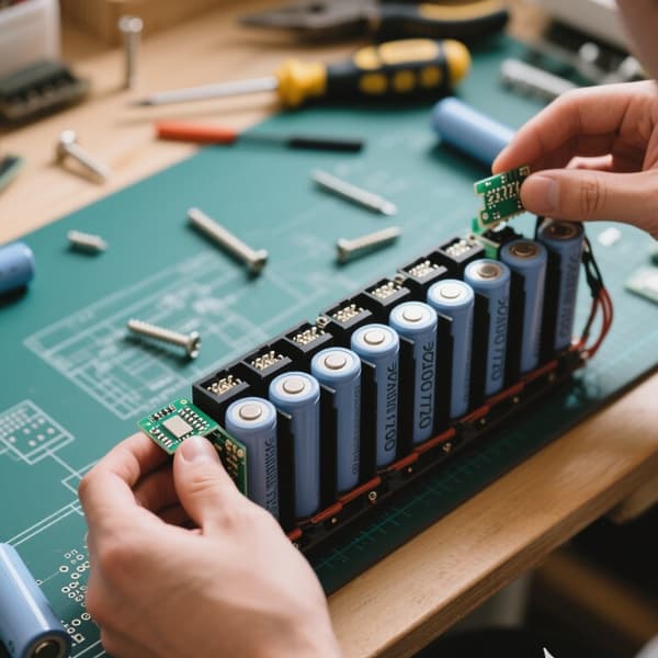 Batterikasse 21700 Cellemonteringsholderboks til flere lithiumkonfigurationer 1 section