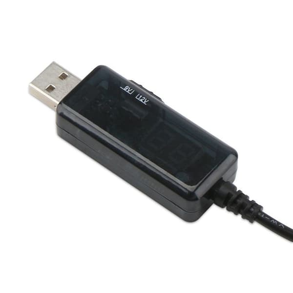 Boost-ledning med LED, USB 5V til 9V 12V Step Up Spenningsomformere for Rutere