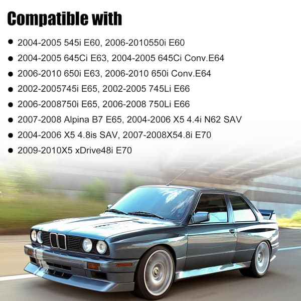 Sammenleggbare vannrørsett for E60 E64 E65 E66 E67 745Li E53 N62 N62N 11706305738
