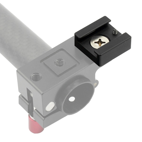 Kallskomonteringsadapter Basförlängningsfäste med 1/4" monteringsskruv för DSLR-kameraburblixt LED-ljusmikrofon