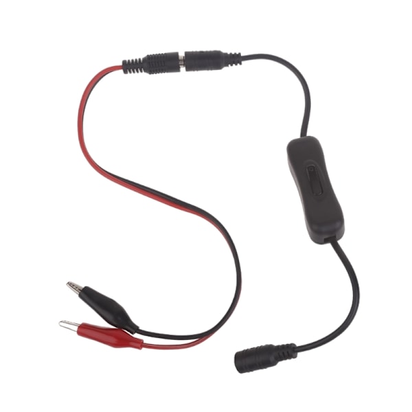 Mångsidig kabel 5,5x2,1 mm hona till hane-kontaktsladd med switcher Lämplig för LED-lampor, kameror, fläktar, värmare Clip line