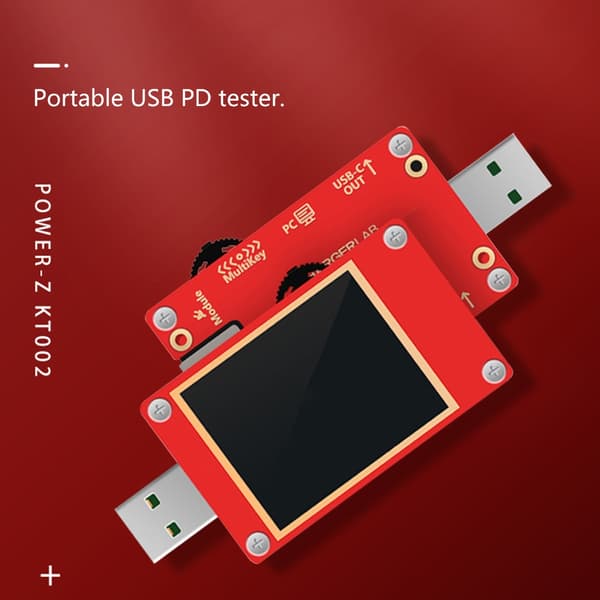 KT002 Bærbar USB3.0 Hurtig Opladningstester Digital Voltmeter Amperemeter Strøm