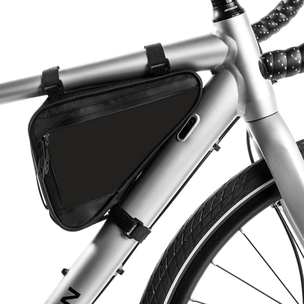 Hot Favorable Bike Front Beam förvaringsväska Cykel Top Tube Mountain Bag Telefon för Case Hård Ram Väska White
