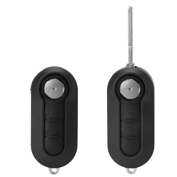 Flip-fjärrkontroll med 3 knappar för nyckel till case för cover för FIAT 500 Panda Car Al