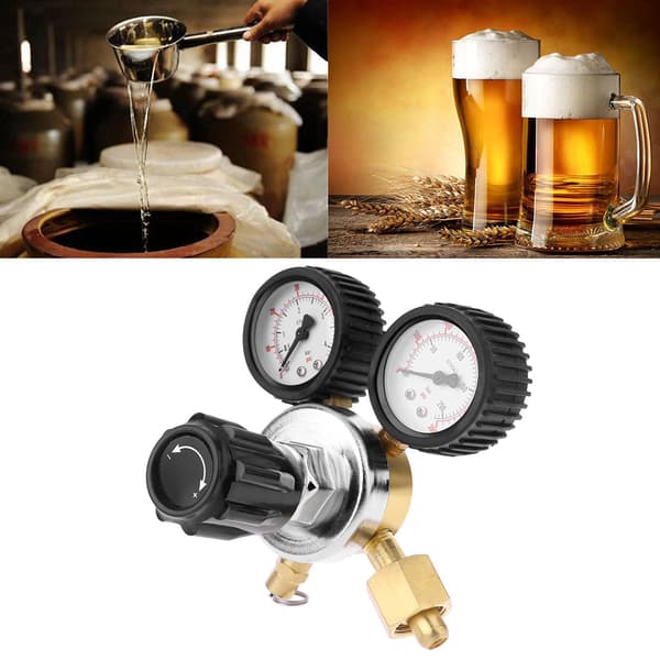 Mätarbyte 0-3000psi Tryck 1/4\"NPT Gänga för Hemmabryggd Ölregulator