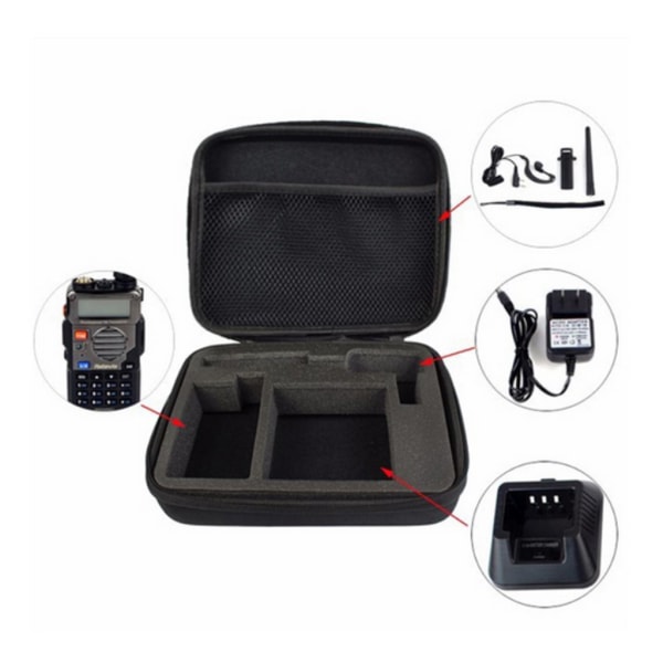 Walkie Talkie för case bärande handväska förvaring för BAOFENG UV-5R/5RE Plus tvåvägsradio för lansering Jaktväska Camouflag