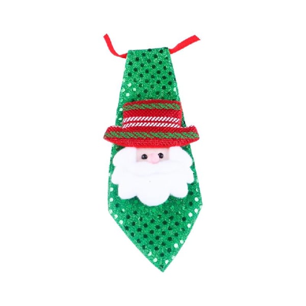 Christmas LED Tie Light Up Novelty Xmas Santa Gift Office Party Ornaments Dekor null - Santa Claus