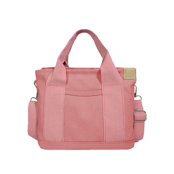 Kvinnor Harajuku tygväskor Canvas Crossbody axelväska JK Messenger Bag Dam Handväskor med stor kapacitet Pink