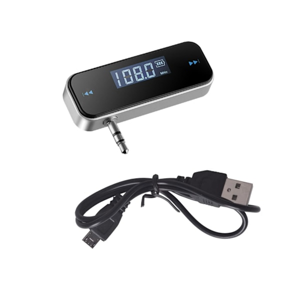 3,5 mm Aux-lydadapter til AndroidOS-enheder MP3-musik AudioFM-sender